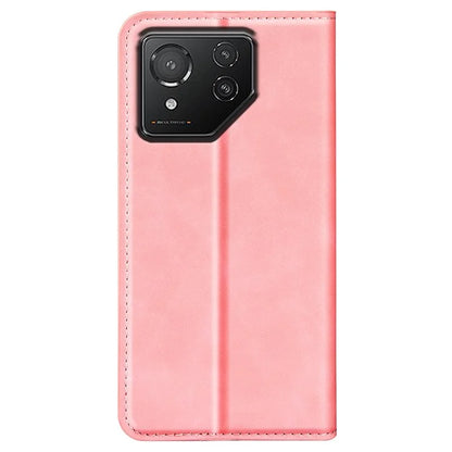 For Asus ROG Phone 8 5G / Phone 8 Pro 5G Case PU Leather Skin Touch Flip Stand View Phone Cover