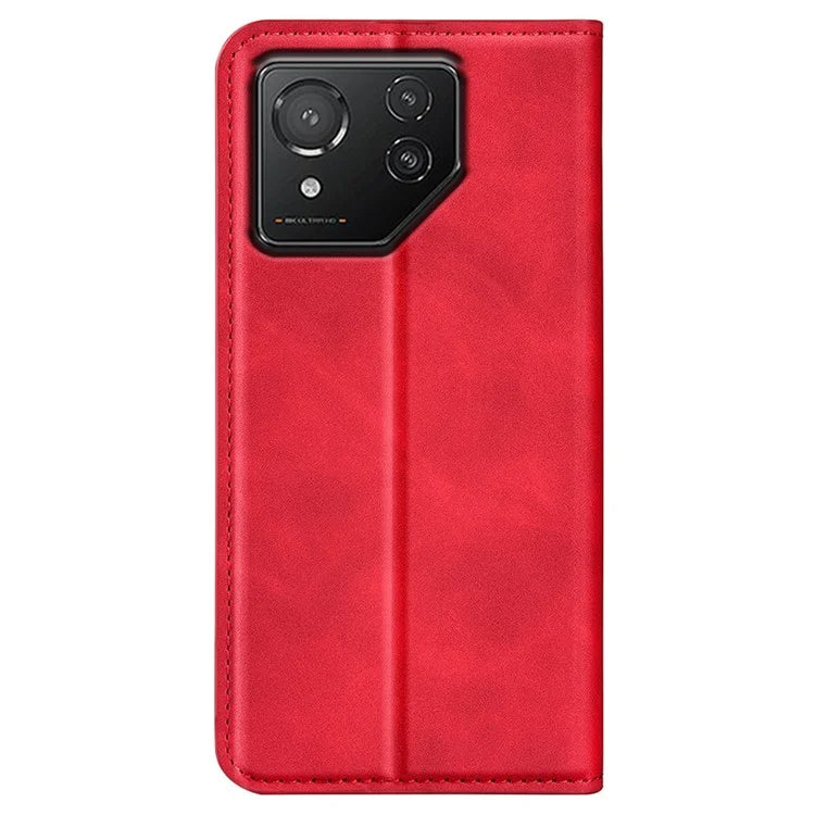 For Asus ROG Phone 8 5G / Phone 8 Pro 5G Case PU Leather Skin Touch Flip Stand View Phone Cover