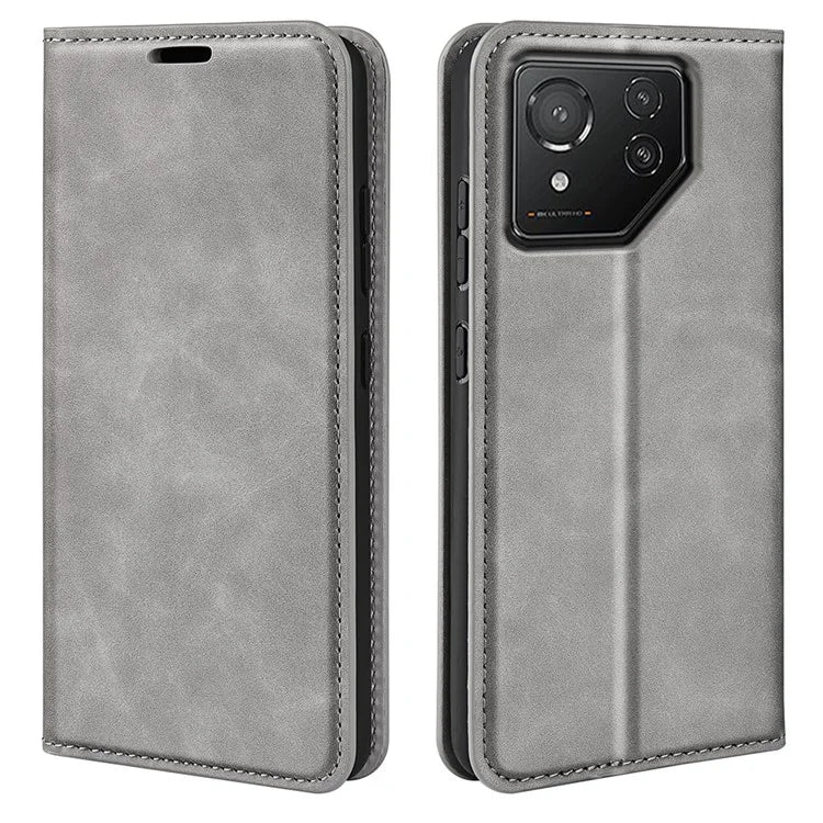 For Asus ROG Phone 8 5G / Phone 8 Pro 5G Case PU Leather Skin Touch Flip Stand View Phone Cover