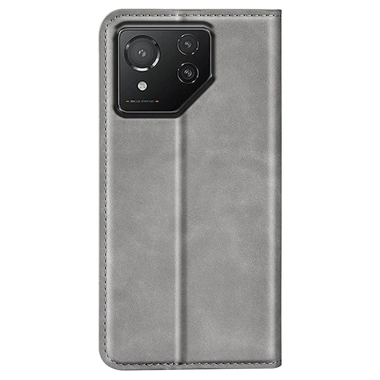 For Asus ROG Phone 8 5G / Phone 8 Pro 5G Case PU Leather Skin Touch Flip Stand View Phone Cover