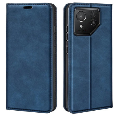 For Asus ROG Phone 8 5G / Phone 8 Pro 5G Case PU Leather Skin Touch Flip Stand View Phone Cover