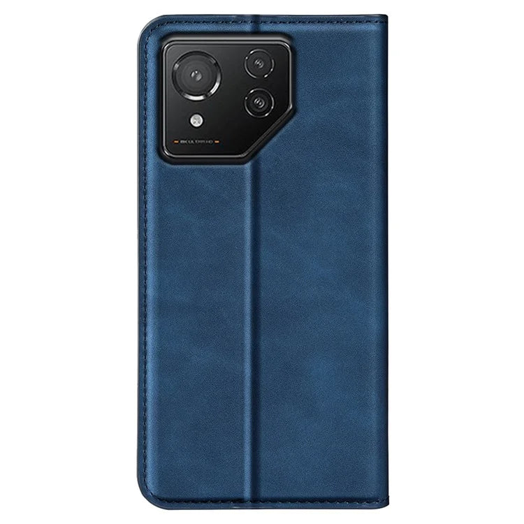 For Asus ROG Phone 8 5G / Phone 8 Pro 5G Case PU Leather Skin Touch Flip Stand View Phone Cover