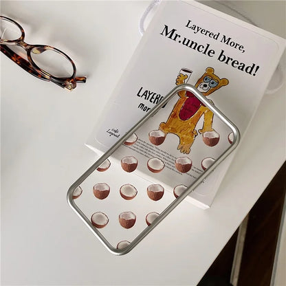 For iPhone 15 Pro Case Electroplating TPU Phone Protective Cover Fruit Pattern Design