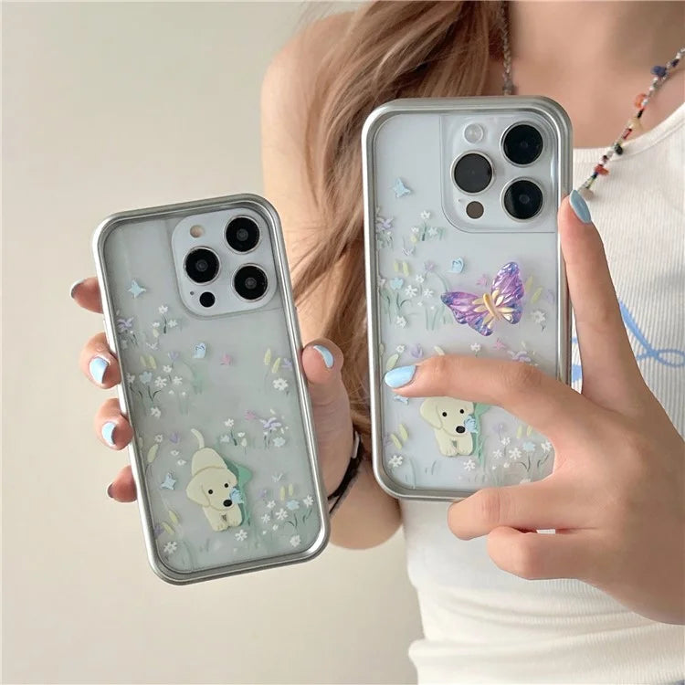 TPU Phone Cover for iPhone 13 Pro Pattern Design Electroplating Phone Cases