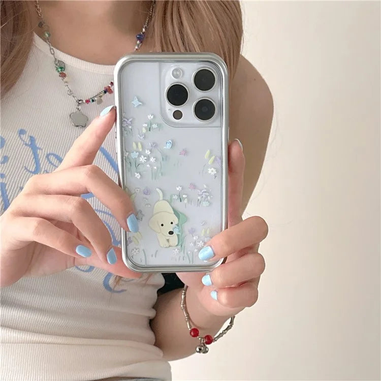 TPU Phone Cover for iPhone 13 Pro Pattern Design Electroplating Phone Cases