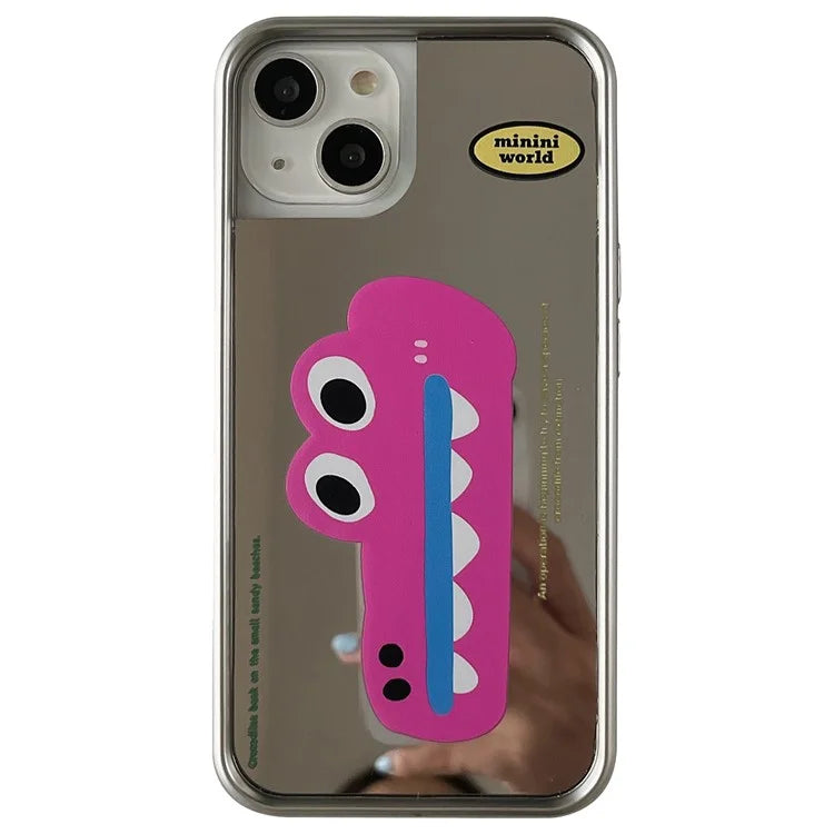 For iPhone 15 TPU Case Crocodile Pattern Electroplating Phone Cover