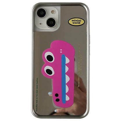 For iPhone 13 Case Crocodile Pattern Soft TPU Phone Cover with Electroplating Frame