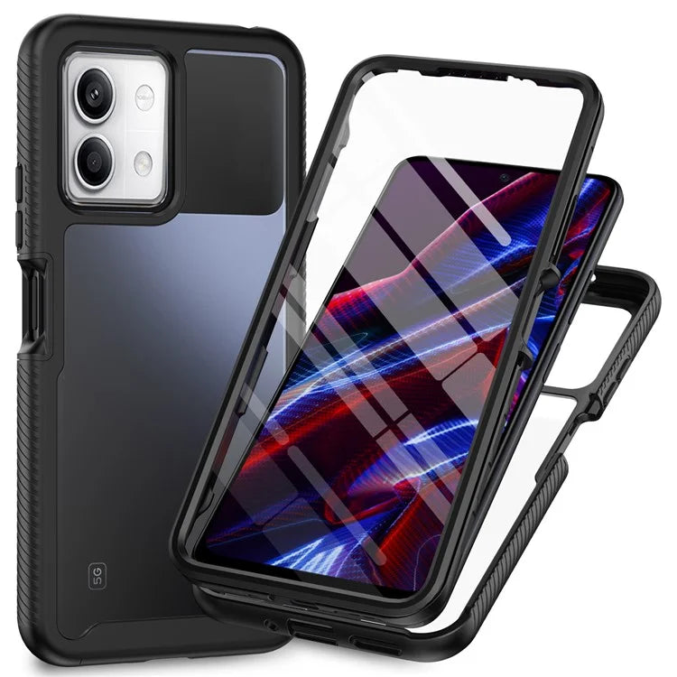 For Xiaomi Redmi Note 13 5G Case PC+TPU Phone Cover with PET Screen Protector