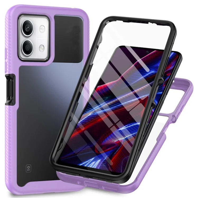 For Xiaomi Redmi Note 13 5G Case PC+TPU Phone Cover with PET Screen Protector