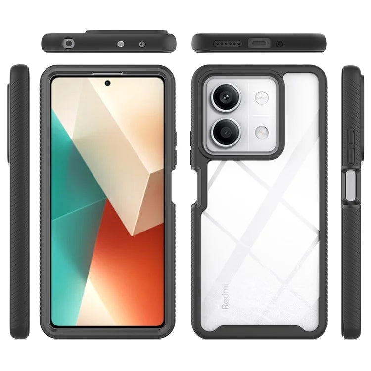For Xiaomi Redmi Note 13 5G Case PC+TPU Phone Cover with PET Screen Protector