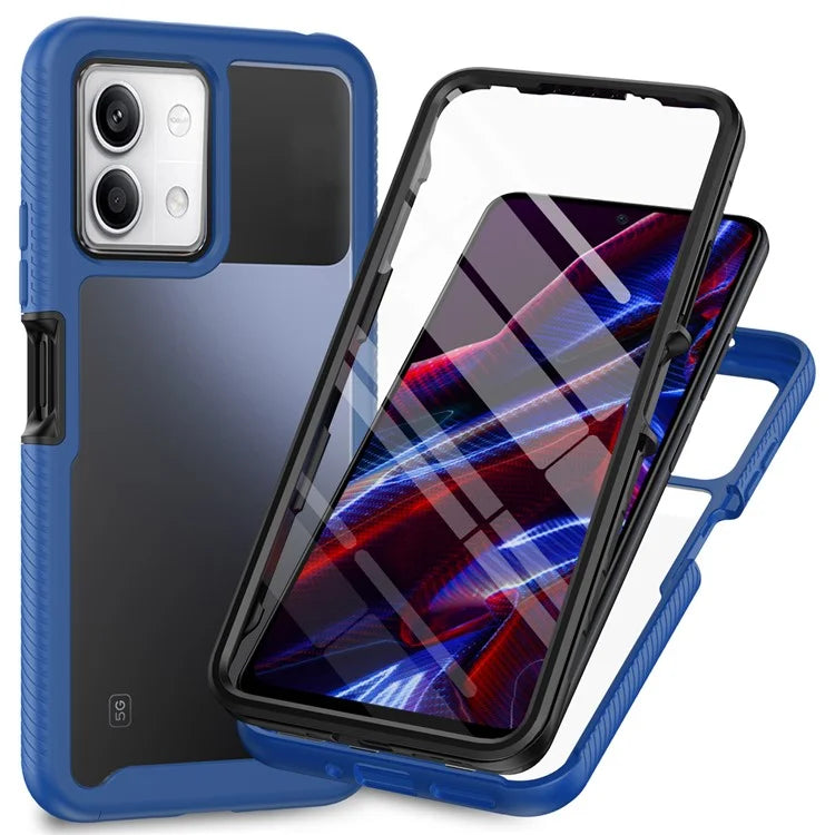 For Xiaomi Redmi Note 13 5G Case PC+TPU Phone Cover with PET Screen Protector