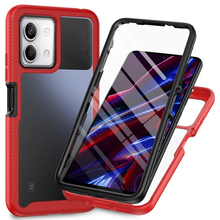 For Xiaomi Redmi Note 13 5G Case PC+TPU Phone Cover with PET Screen Protector