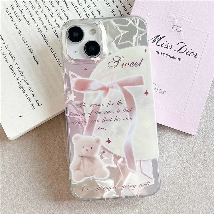 For iPhone 15 TPU Case Pattern Printing Laser Effect Soft TPU Phone Cover