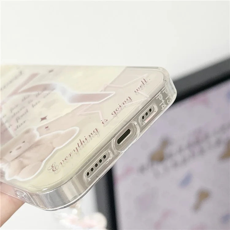 For iPhone 15 TPU Case Pattern Printing Laser Effect Soft TPU Phone Cover