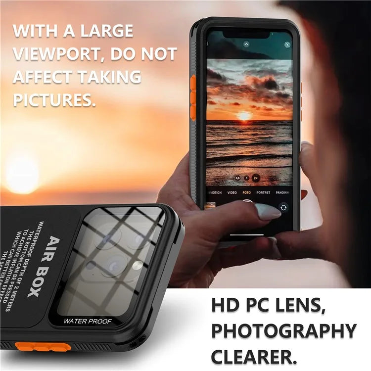 SHELLBOX Air Box Series For iPhone 15 Pro Waterproof Cover PC+TPU+PET Phone Case