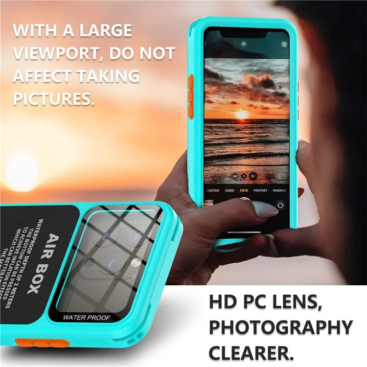 SHELLBOX Air Box Series For iPhone 15 Pro Waterproof Cover PC+TPU+PET Phone Case