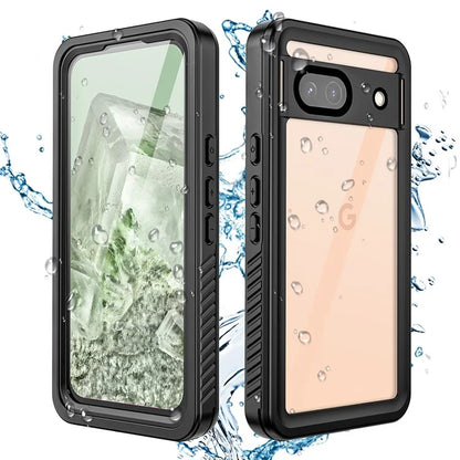 REDPEPPER FS Series For Google Pixel 8a IP68 Waterproof Case Clear Back Panel Cell Phone Cover