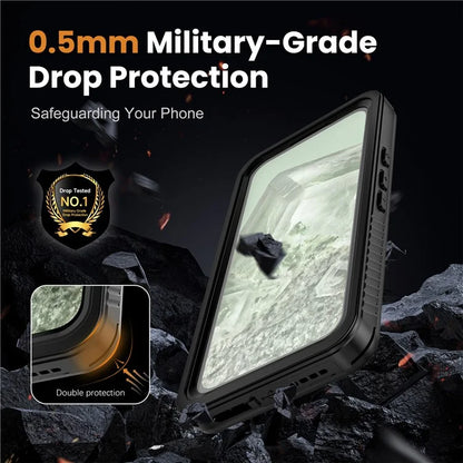 REDPEPPER FS Series For Google Pixel 8a IP68 Waterproof Case Clear Back Panel Cell Phone Cover