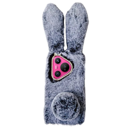 For Huawei Pura 70 TPU Case Plush Cute Rabbit Design Cover Cell Phone Accessory Wholesale