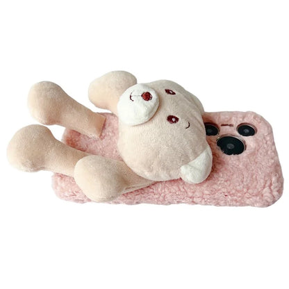 For Huawei Pura 70 Pro+ / 70 Pro Protective Case Plush Bear Soft Fluff TPU Phone Shell