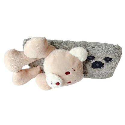 For Huawei Pura 70 Pro+ / 70 Pro Protective Case Plush Bear Soft Fluff TPU Phone Shell