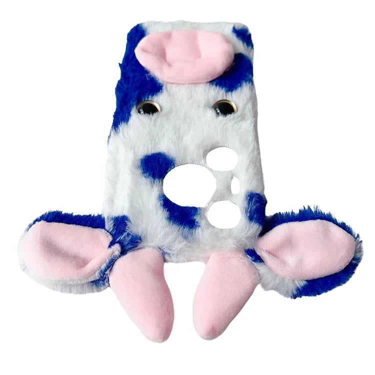 For Huawei Pura 70 Cell Phone Cases Fluffy Cows Ear TPU Flexible Back Shell