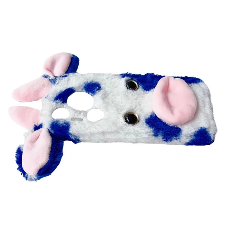 For Huawei Pura 70 Cell Phone Cases Fluffy Cows Ear TPU Flexible Back Shell