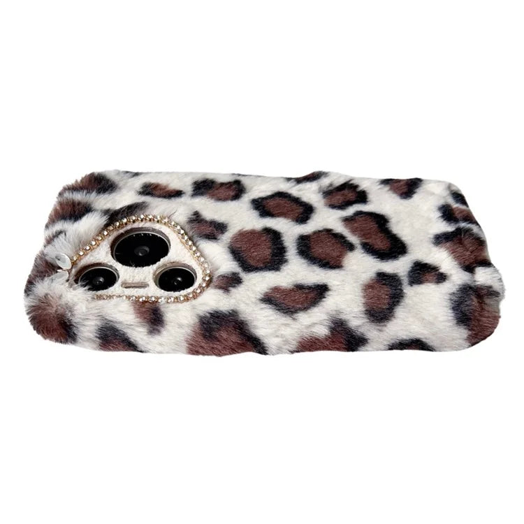 For Huawei Pura 70 Case Leopard Print Plush TPU Phone Cover