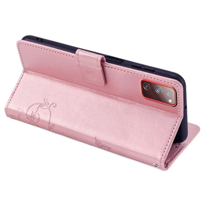 For Samsung Galaxy S20 FE / S20 FE 5G / S20 FE 2022 / S20 Lite Case Butterfly Flower PU Leather Phone Cover Online Shopping Wholesale