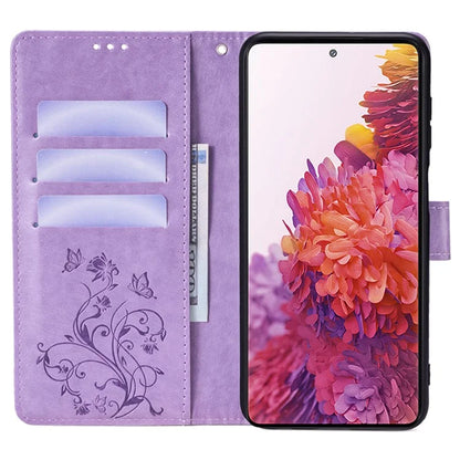 For Samsung Galaxy S20 FE / S20 FE 5G / S20 FE 2022 / S20 Lite Case Butterfly Flower PU Leather Phone Cover Online Shopping Wholesale
