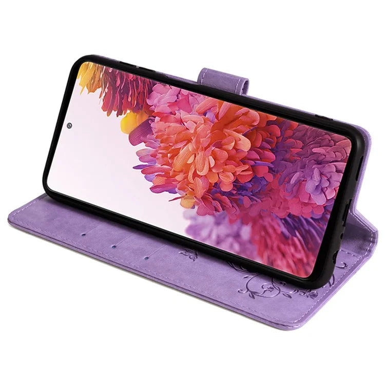 For Samsung Galaxy S20 FE / S20 FE 5G / S20 FE 2022 / S20 Lite Case Butterfly Flower PU Leather Phone Cover Online Shopping Wholesale