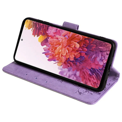 For Samsung Galaxy S20 FE / S20 FE 5G / S20 FE 2022 / S20 Lite Case Butterfly Flower PU Leather Phone Cover Online Shopping Wholesale