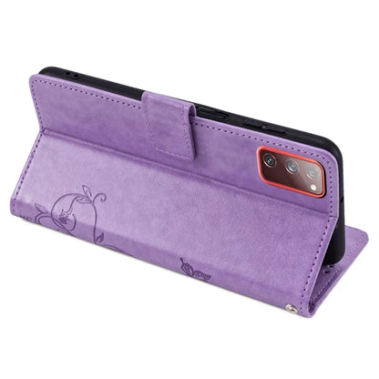 For Samsung Galaxy S20 FE / S20 FE 5G / S20 FE 2022 / S20 Lite Case Butterfly Flower PU Leather Phone Cover Online Shopping Wholesale