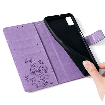 For Samsung Galaxy S20 FE / S20 FE 5G / S20 FE 2022 / S20 Lite Case Butterfly Flower PU Leather Phone Cover Online Shopping Wholesale