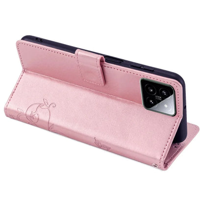 For Xiaomi 14 Wholesale Case Butterfly Flower Leather Wallet Phone Cover