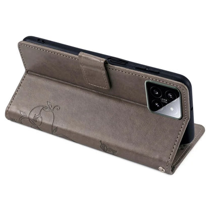 For Xiaomi 14 Wholesale Case Butterfly Flower Leather Wallet Phone Cover