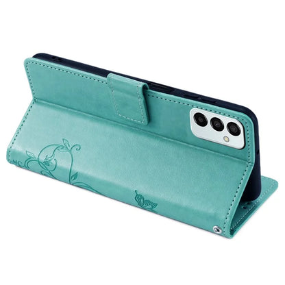 For Samsung Galaxy M23 5G / F23 5G Case Butterfly Flower PU Leather Stand Phone Cover