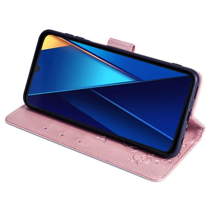 For Xiaomi Poco C65 4G Anti-Scratch PU Leather Phone Case Imprinted Pattern Flip Stand Mobile Phone Cover