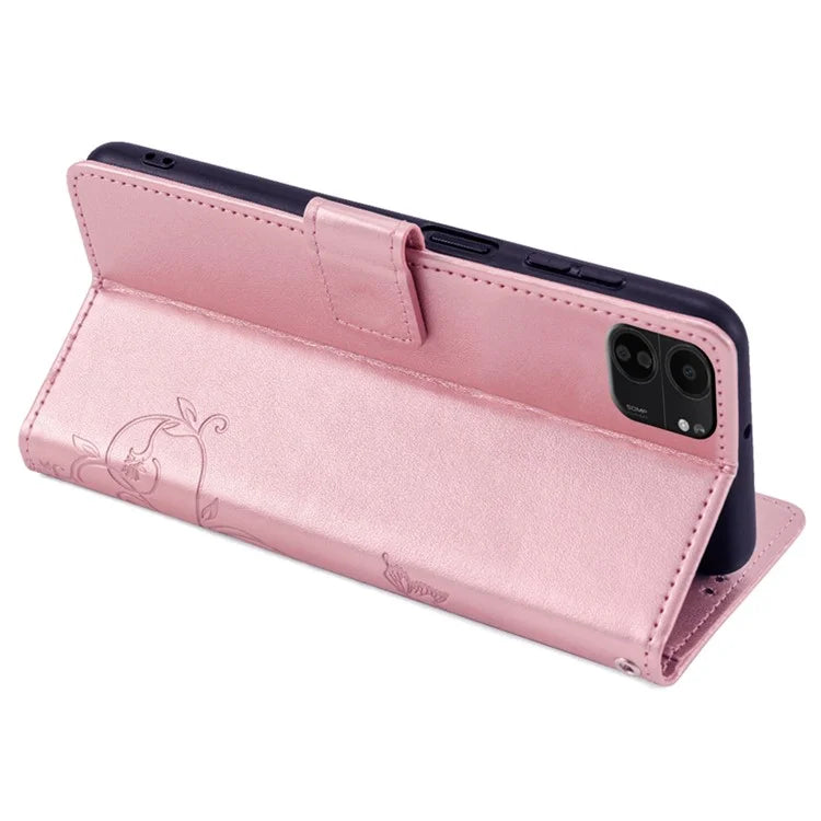 For Xiaomi Poco C65 4G Anti-Scratch PU Leather Phone Case Imprinted Pattern Flip Stand Mobile Phone Cover