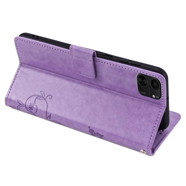 For Xiaomi Poco C65 4G Anti-Scratch PU Leather Phone Case Imprinted Pattern Flip Stand Mobile Phone Cover