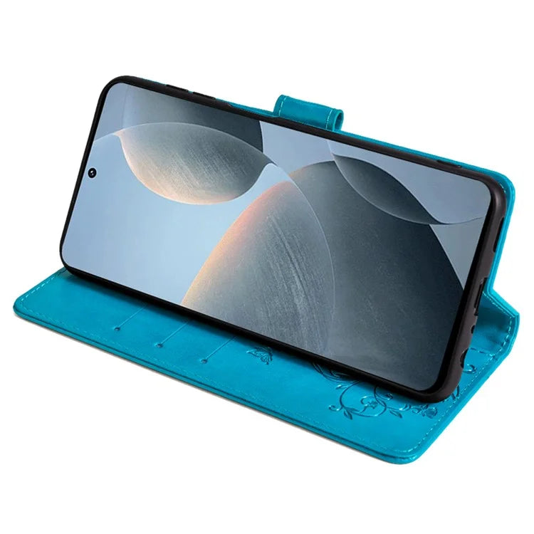 For Xiaomi Redmi K70E 5G / Poco X6 Pro 5G Case Butterfly Flower PU Leather Handbag Phone Cover