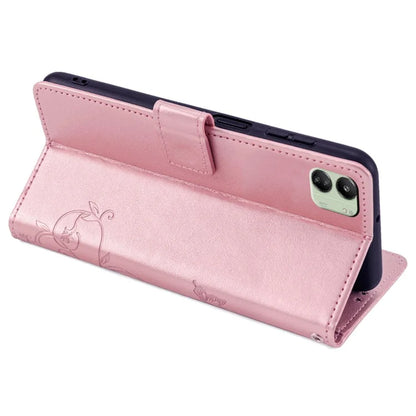 For Xiaomi Redmi 13C 4G / 5G / 13R 5G / Poco M6 5G / Poco C65 4G Case Butterfly Flower PU Leather Cell Phone Cover with Hand Strap