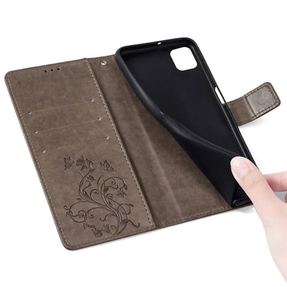 For Xiaomi Redmi 13C 4G / 5G / 13R 5G / Poco M6 5G / Poco C65 4G Case Butterfly Flower PU Leather Cell Phone Cover with Hand Strap