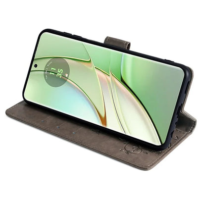 For Motorola Edge 40 5G Wallet Case PU Leather Butterfly Flower Phone Cover Online Shopping Wholesale