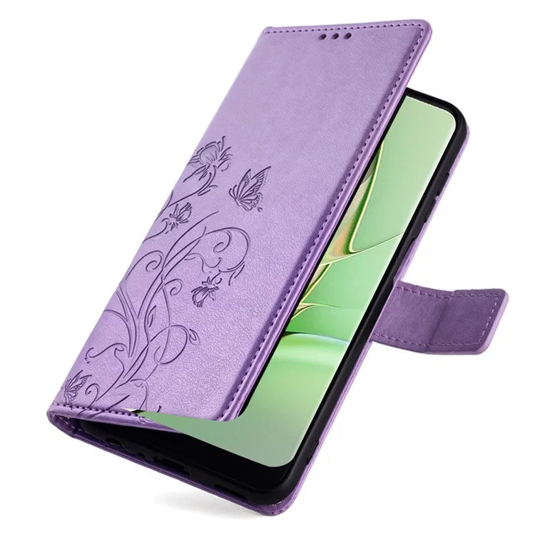 For Motorola Edge 40 5G Wallet Case PU Leather Butterfly Flower Phone Cover Online Shopping Wholesale