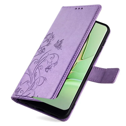 For Motorola Edge 40 5G Wallet Case PU Leather Butterfly Flower Phone Cover Online Shopping Wholesale