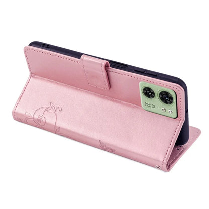 For Motorola Edge 40 5G Wallet Case PU Leather Butterfly Flower Phone Cover Online Shopping Wholesale