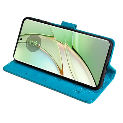 For Motorola Edge 40 5G Wallet Case PU Leather Butterfly Flower Phone Cover Online Shopping Wholesale