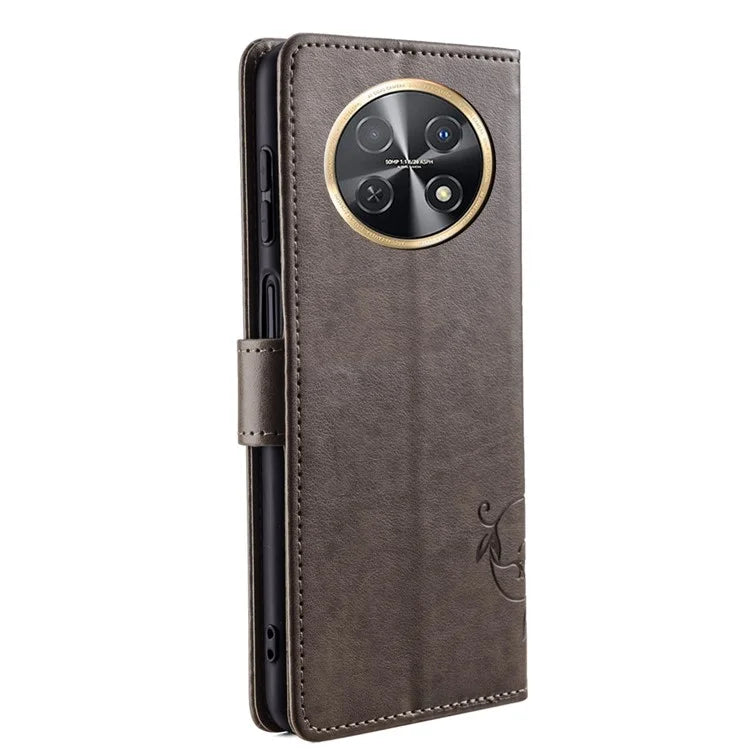 For Huawei Enjoy 60X Case PU Leather Butterfly Flower Wallet Phone Cover Mobile Spares Wholesale