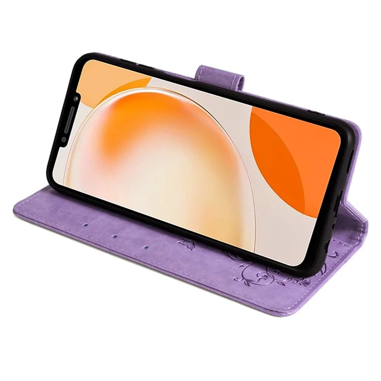 For Huawei Enjoy 60X Case PU Leather Butterfly Flower Wallet Phone Cover Mobile Spares Wholesale